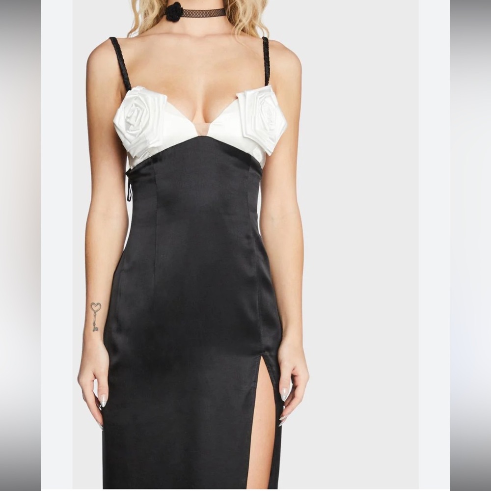 For Love & Lemons Rita Rosette Midi Dress NWT